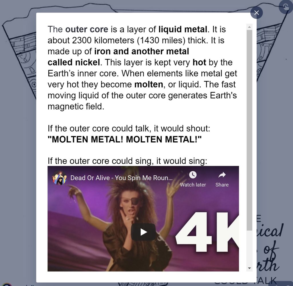 If the Outer Core could talk and sing