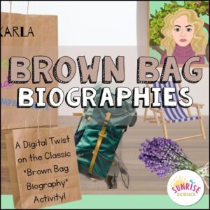brown bag biography getting to know you activity for middle school